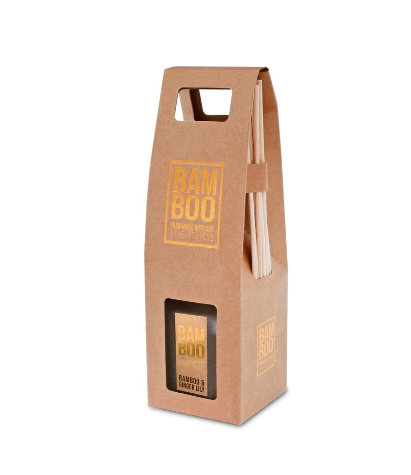Essential Oils Bamboo & Ginger Lily Diffuser - Lasts 12 Weeks, 70ml