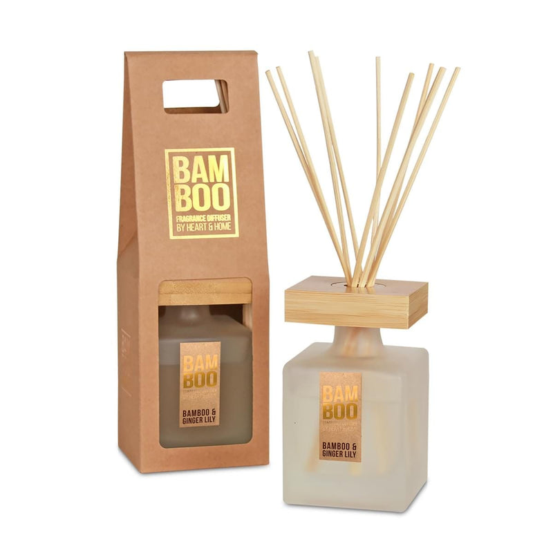 Bamboo & Ginger Lily 140ml Diffuser - Elegant Aroma for 16 Weeks of Bliss