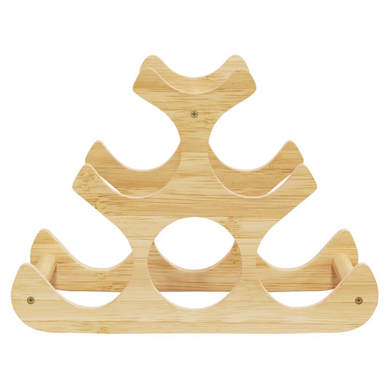 Elegant Bamboo Wine Rack for 6 Bottles – Stylish & Space-Saving Design