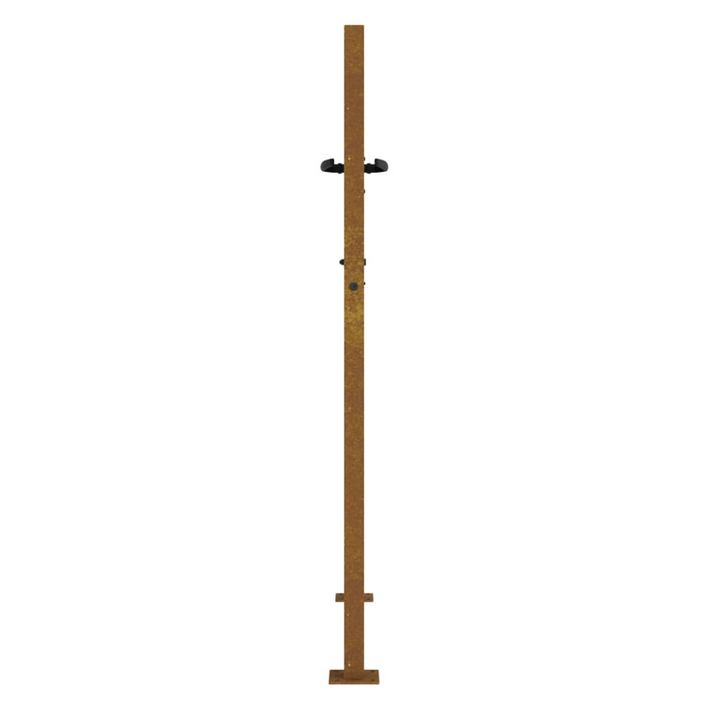 vidaXL Corten Steel Bamboo Garden Gate - 105x130 cm Rustic Elegance