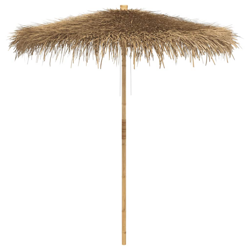 vidaXL Tiki Umbrella - Bamboo Frame & Banana Leaf Canopy, 240cm Diameter