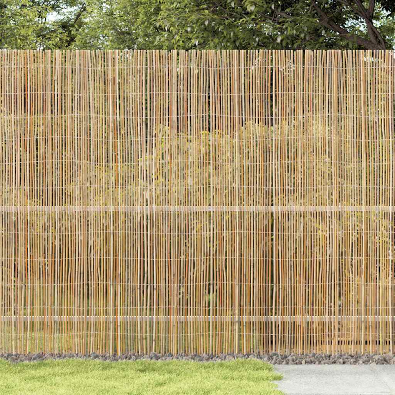 vidaXL 500x180 cm Brown Bamboo Fence - Eco-Friendly Privacy Solution