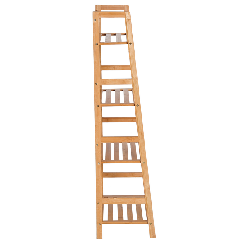 Eco-Chic 4-Tier Bamboo Bookshelf: Stylish Storage for Any Room!