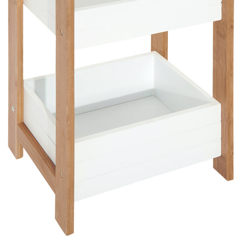 Natural Bamboo 3-Tier Shelves - Stylish Storage for Any Room!