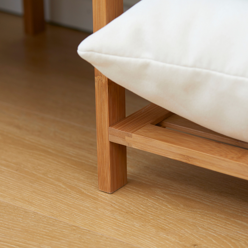 Stylish Bamboo Clothes Rail with 6-Tier Shelves - Space-Saving Storage Solution