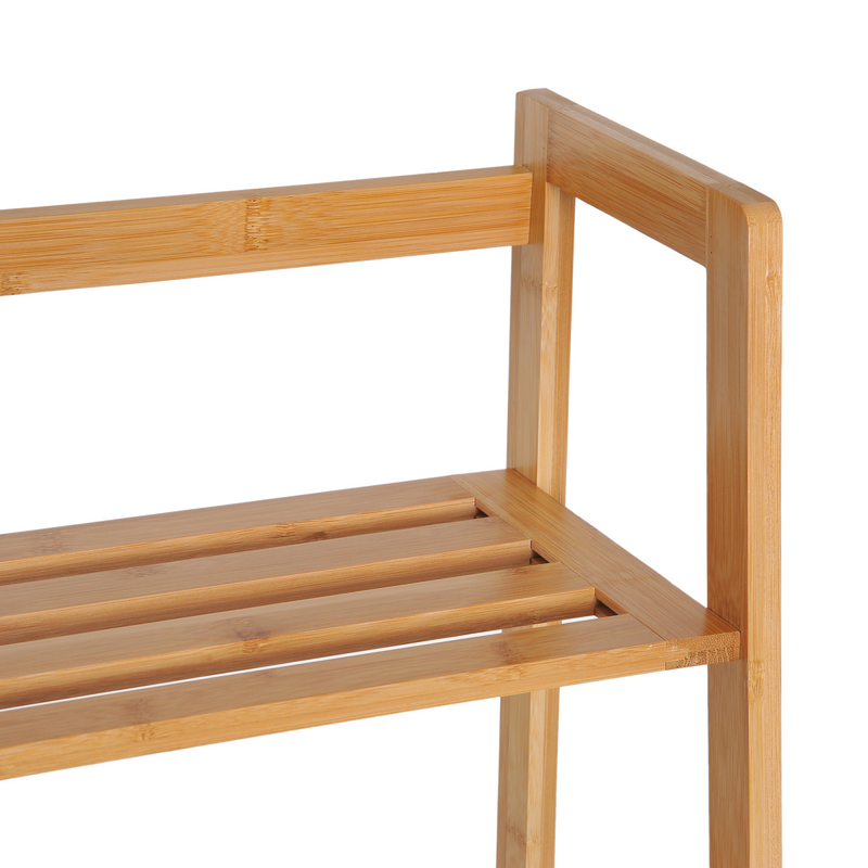 Eco-Chic 4-Tier Bamboo Bookshelf: Stylish Storage for Any Room!