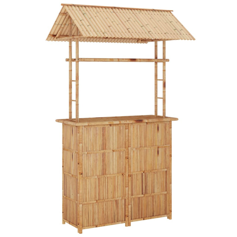 Elegant 3-Piece Bamboo Bar Set: Stylish Counter & Chairs for Every Occasion