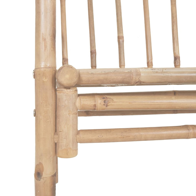 Elegant Bamboo Garden Bench with Pergola - Stylish Outdoor Relaxation