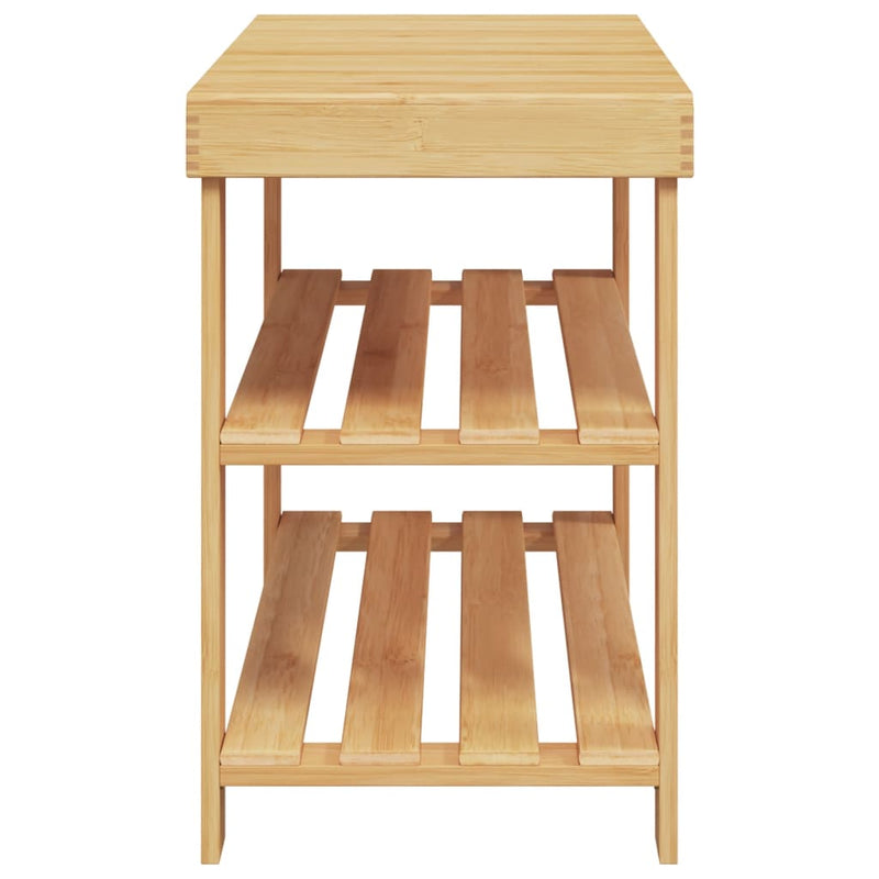 vidaXL Bamboo 3-Tier Shoe Rack - Stylish & Sturdy Storage Solution