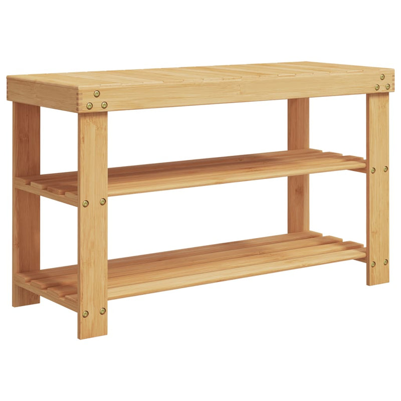 vidaXL Bamboo 3-Tier Shoe Rack - Stylish & Sturdy Storage Solution
