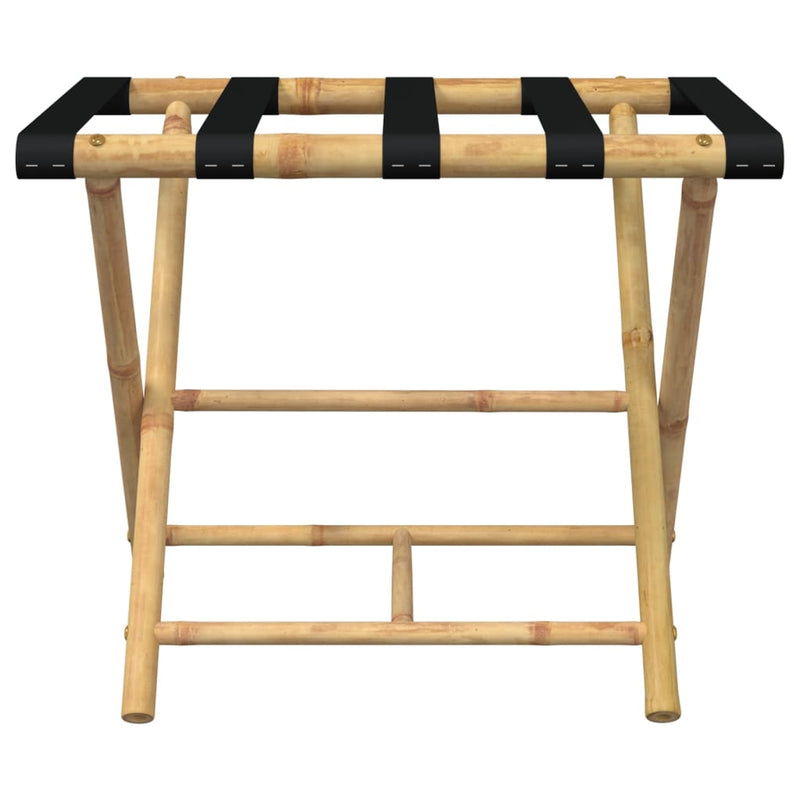 vidaXL Bamboo Folding Luggage Rack - Elegant & Space-Saving Design