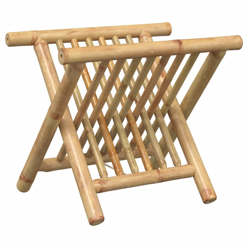 Bamboo Magazine Rack - Stylish, Natural Finish, Space-Saving Design
