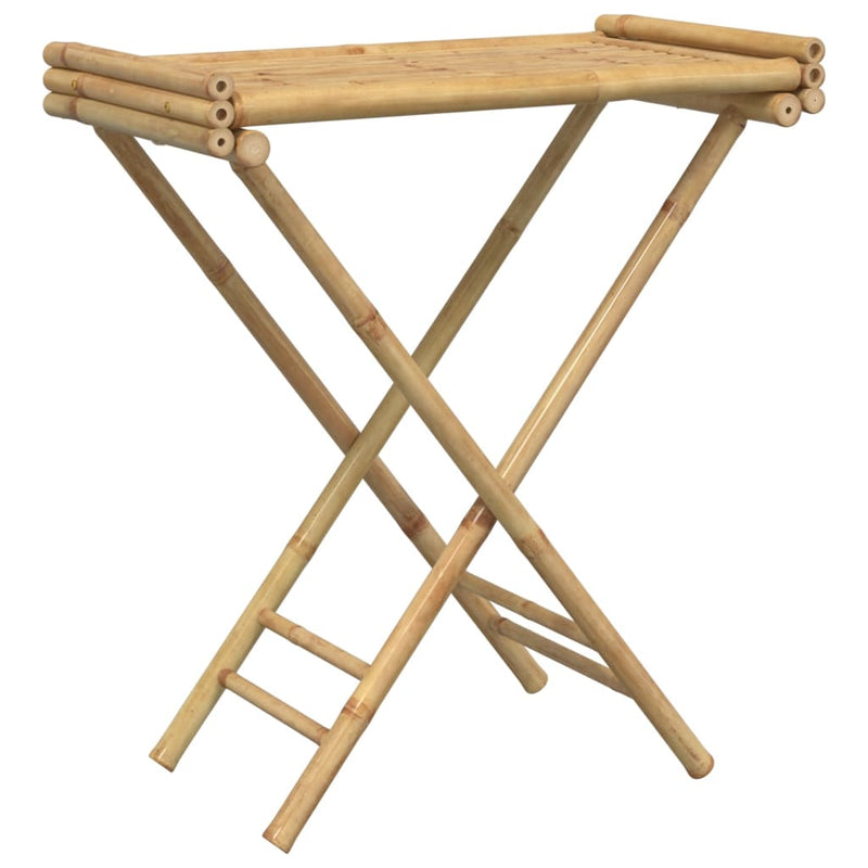 vidaXL Bamboo Folding Tray Table – Stylish & Space-Saving Elegance