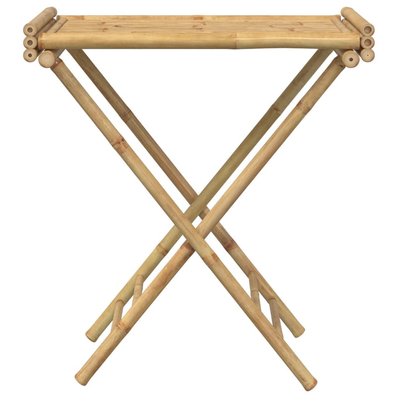 vidaXL Bamboo Folding Tray Table – Stylish & Space-Saving Elegance