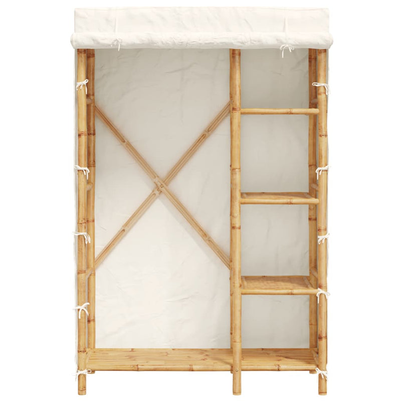 vidaXL Elegant Bamboo Wardrobe - Stylish Storage Solution (110x45x170 cm)