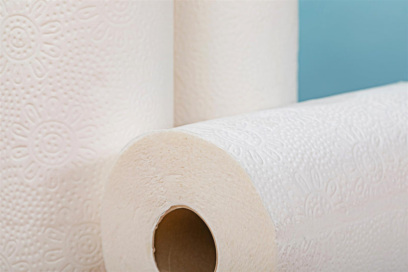 Vinsani Eco-Friendly Bamboo Kitchen Rolls - 12 Pack, Super Absorbent & Durable