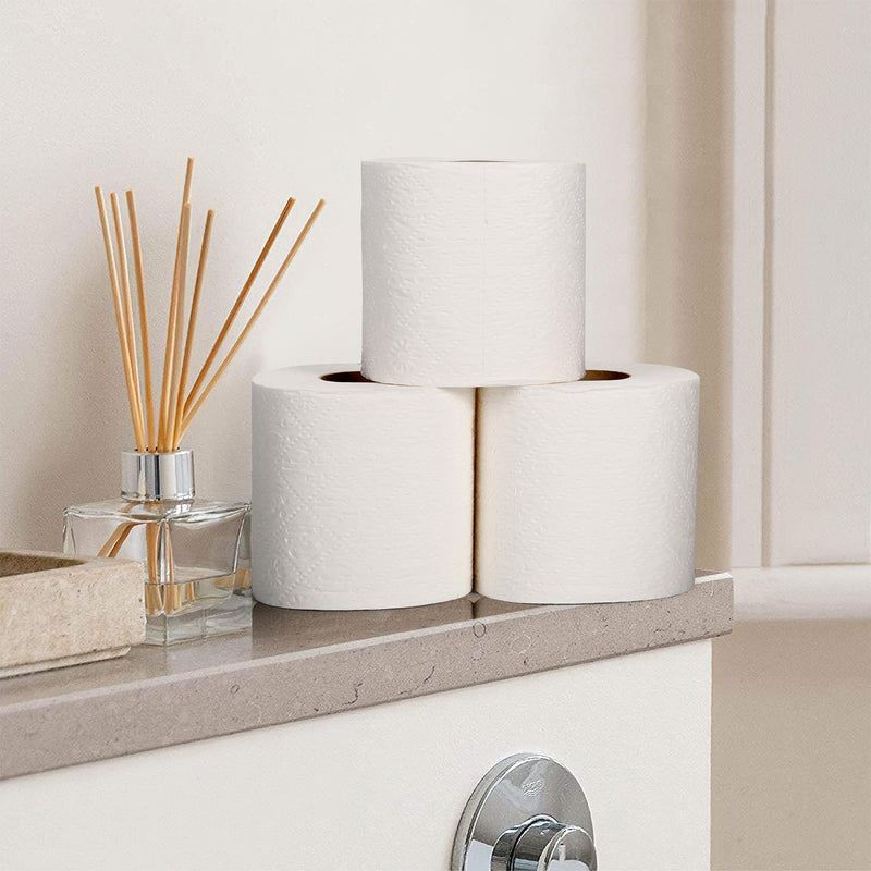 VINSANI Eco-Friendly Bamboo Toilet Rolls - 45 Sustainable & Comfortable Sheets
