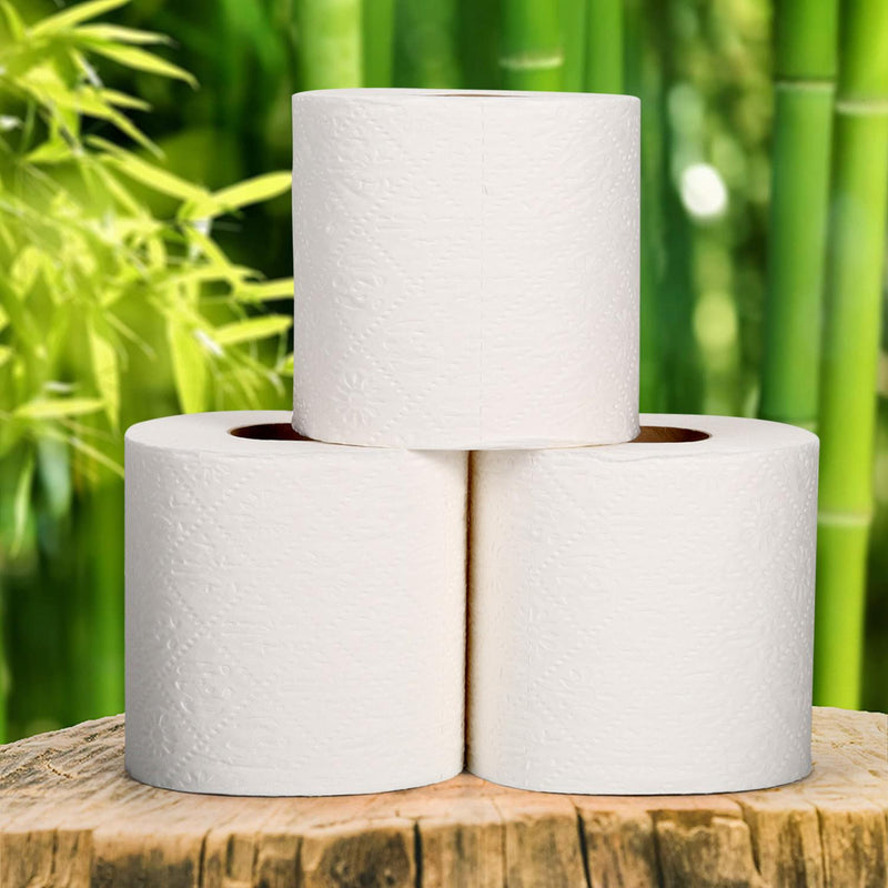 VINSANI Eco-Friendly Bamboo Toilet Rolls - 45 Sustainable & Comfortable Sheets