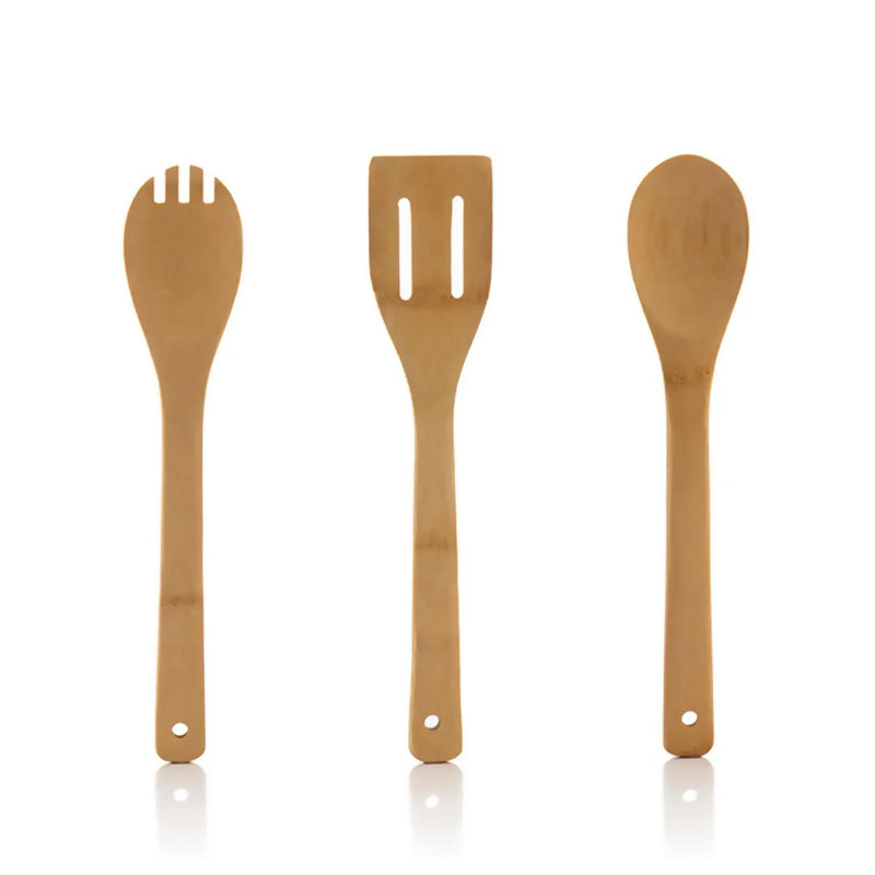 Bamsa 7-Piece Magnetic Spice Rack & Bamboo Utensil Set for Effortless Cooking - Bamboo Craze