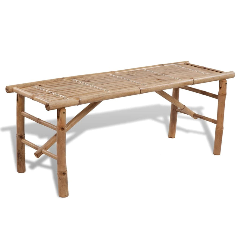 Bamboo Beer Table Set with 2 Benches – Perfect for Outdoor Gatherings!