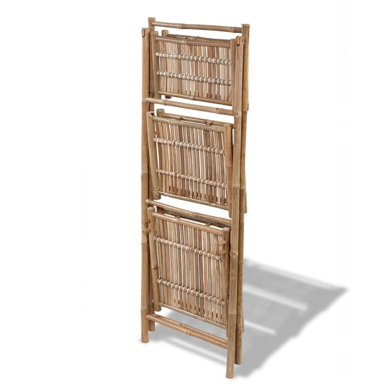 Stylish 3-Tier Folding Bamboo Plant Rack – Space-Saving & Eco-Friendly!