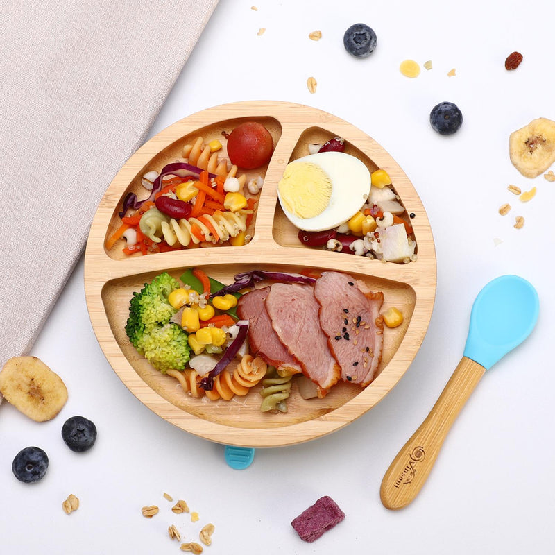Bamboo Suction Bowl Set: All-Natural, Non-Slip, Easy-Clean & Safe for Kids - Bamboo Craze