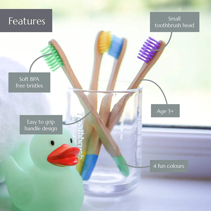 Eco-Friendly Bamboo Toothbrush Set - Soft Bristles & Ergonomic Design - Bamboo Craze