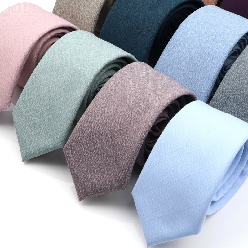 Bamboo Fibre Neck Tie - Fashionable Solid Design - 145x6cm - Bamboo Craze