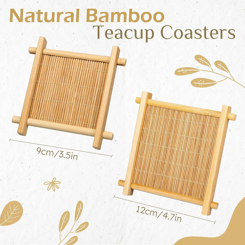 Eco-Friendly Bamboo Coasters - Heat-Resistant Table Protectors - Bamboo Craze