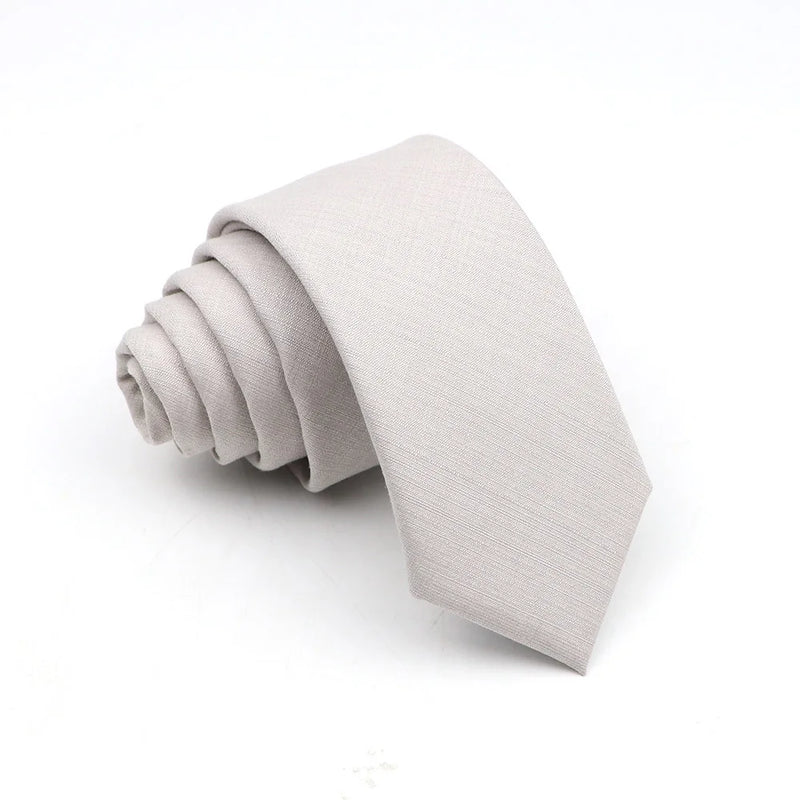 Bamboo Fibre Neck Tie - Fashionable Solid Design - 145x6cm - Bamboo Craze