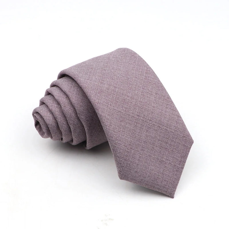 Bamboo Fibre Neck Tie - Fashionable Solid Design - 145x6cm - Bamboo Craze