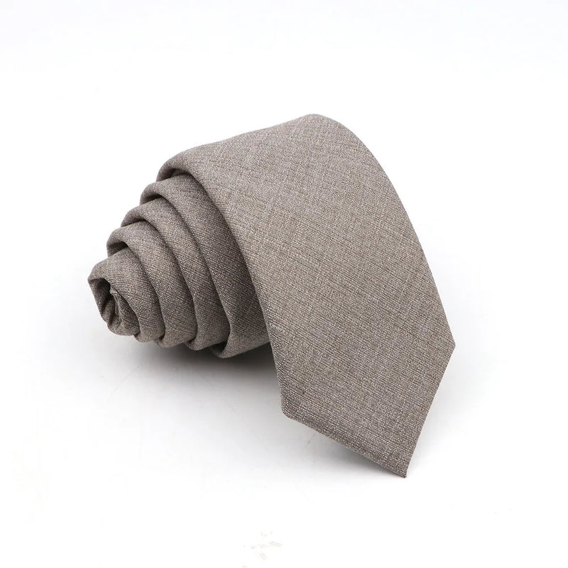 Bamboo Fibre Neck Tie - Fashionable Solid Design - 145x6cm - Bamboo Craze