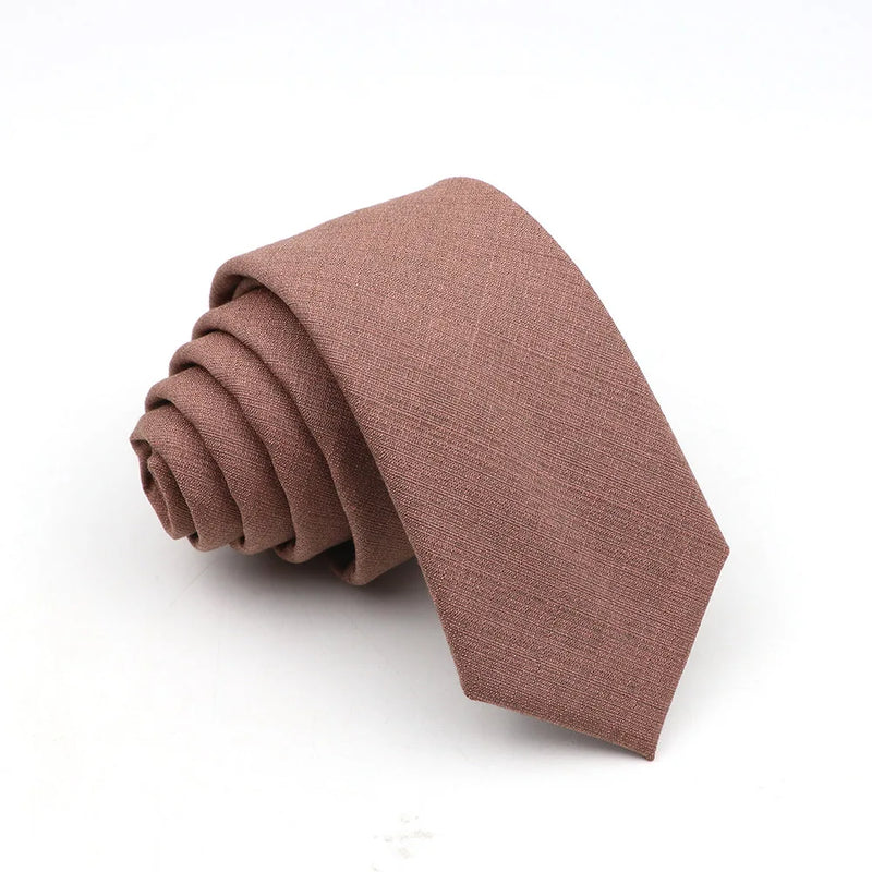 Bamboo Fibre Neck Tie - Fashionable Solid Design - 145x6cm - Bamboo Craze