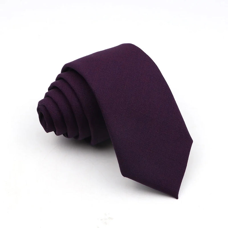 Bamboo Fibre Neck Tie - Fashionable Solid Design - 145x6cm - Bamboo Craze