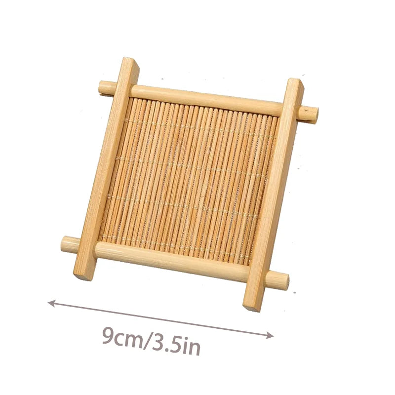 Eco-Friendly Bamboo Coasters - Heat-Resistant Table Protectors - Bamboo Craze