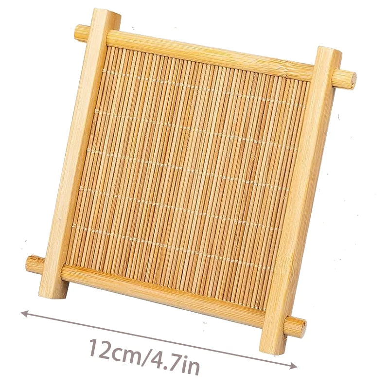 Eco-Friendly Bamboo Coasters - Heat-Resistant Table Protectors - Bamboo Craze