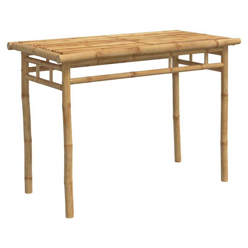 Elegantly Crafted Bamboo Garden Dining Table – 110x55x75 cm
