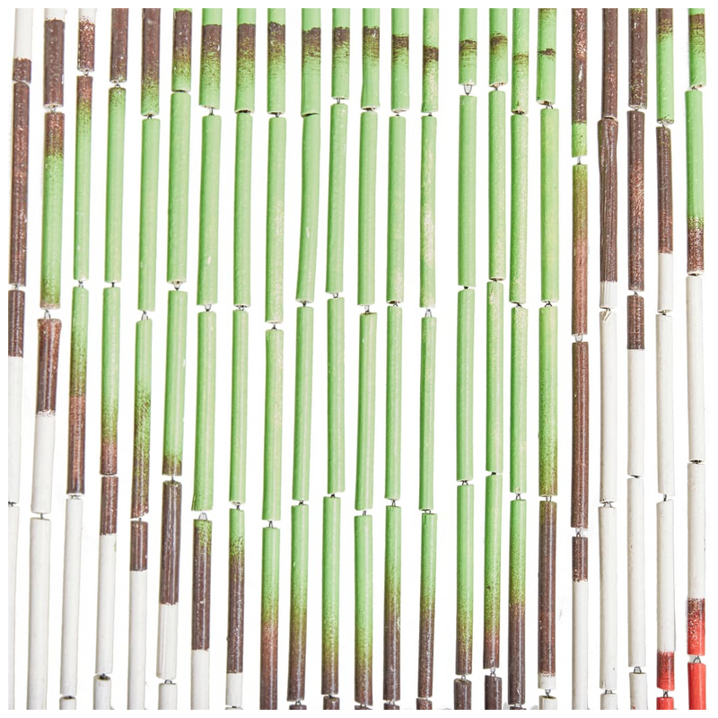 vidaXL Multicolour Bamboo Insect Door Curtain 90x200 cm - Elegant & Quiet