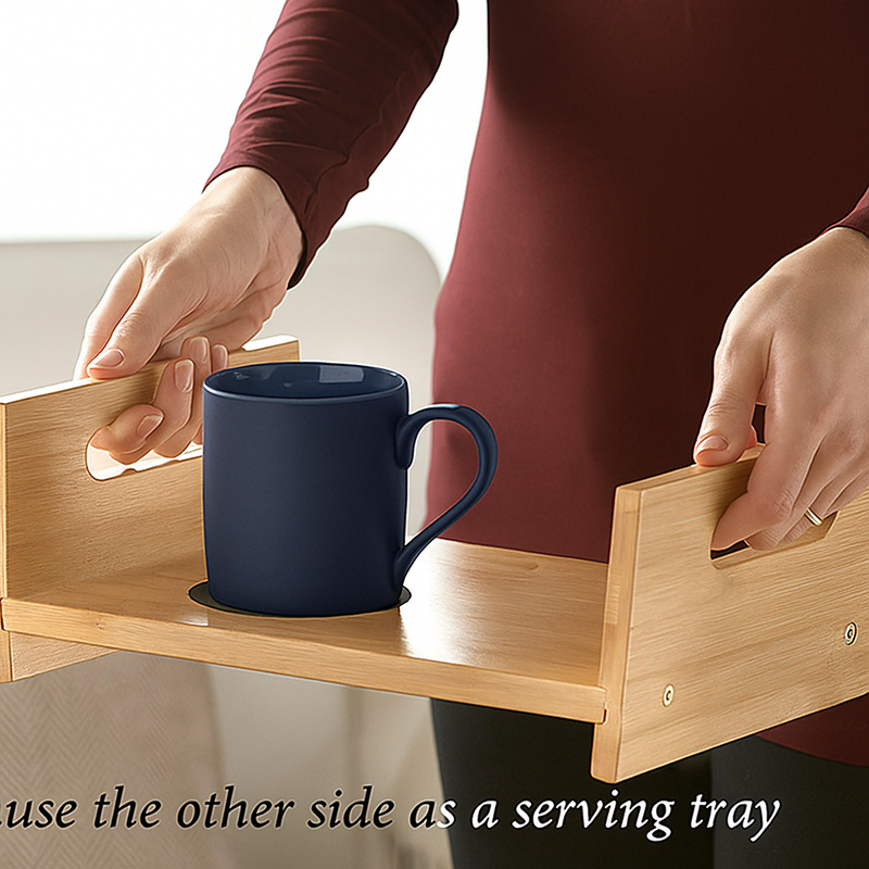 Eco-Friendly Bamboo Tablet Tray: Snack & Stream in Style!