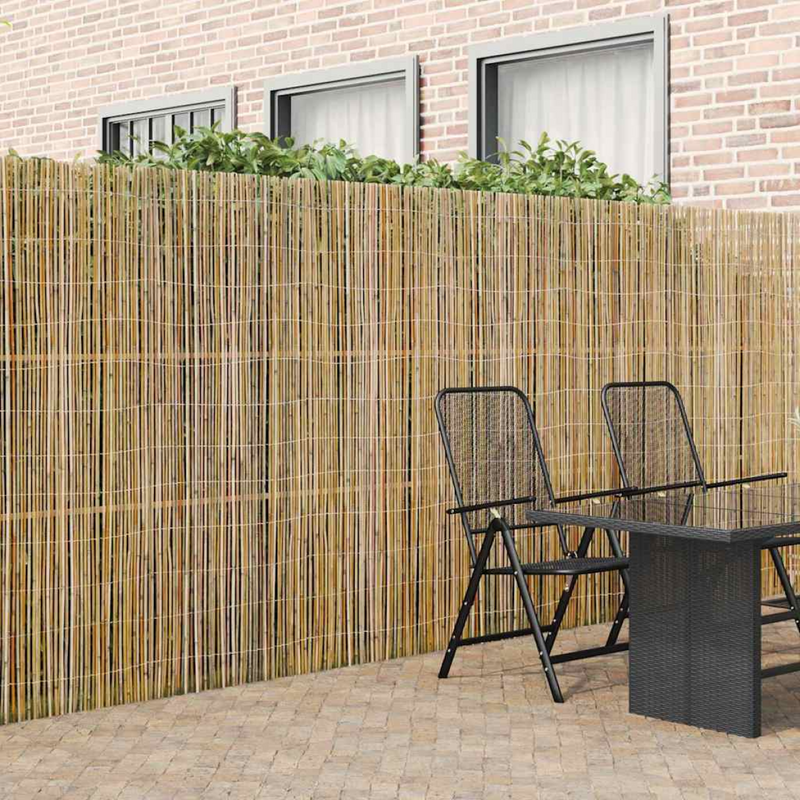vidaXL 500x180 cm Brown Bamboo Fence - Eco-Friendly Privacy Solution